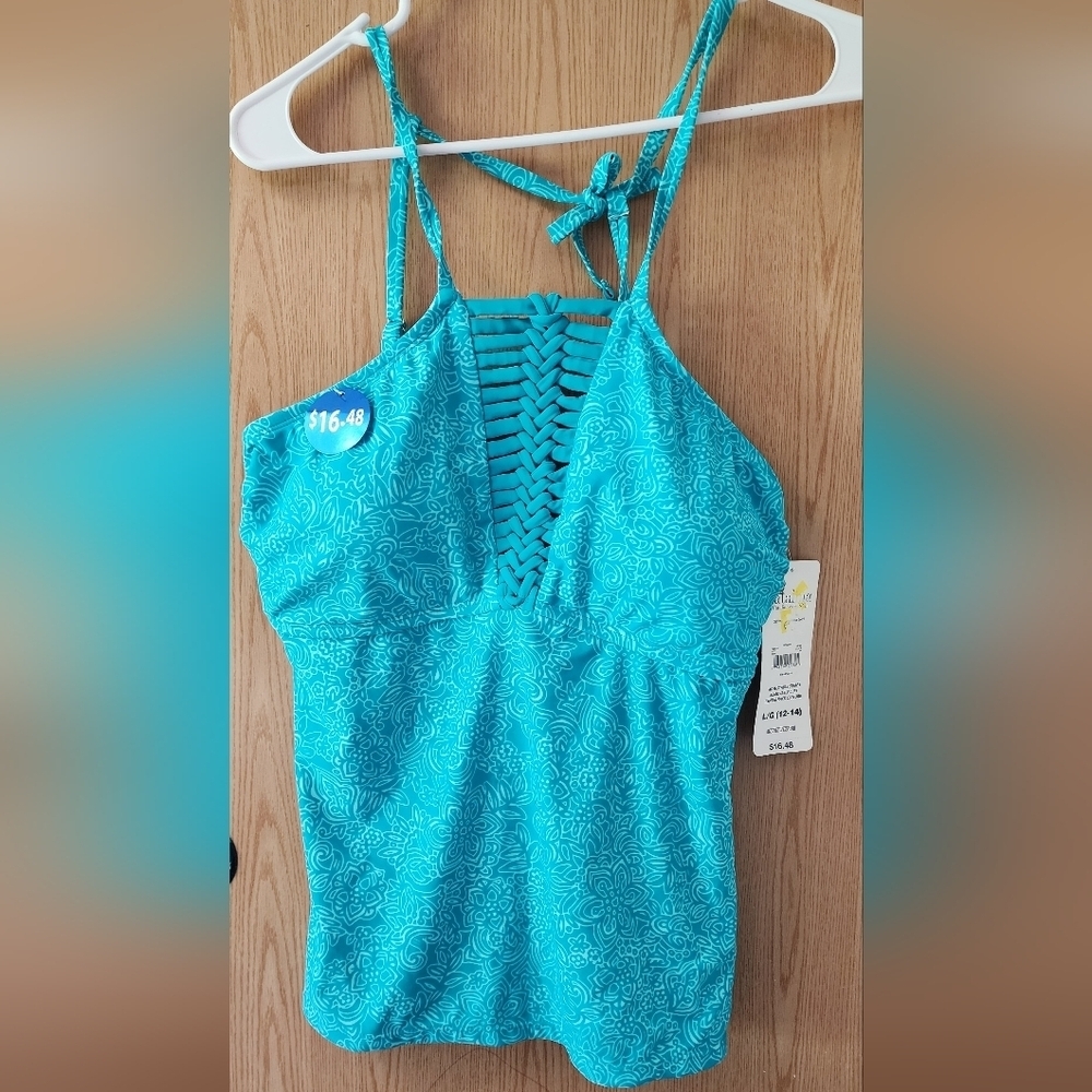 Catalina Women's Swim Top in Turquoise